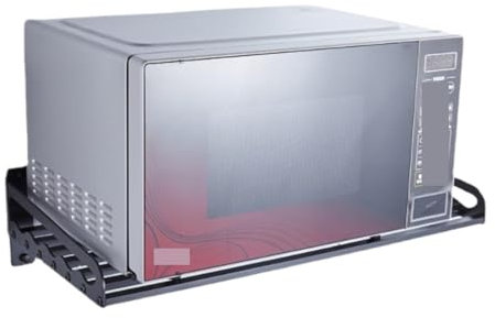 SAGELSHN Support Micro Onde Meuble Micro Onde Étagère Murale for Four À Micro-Ondes, Support De Comptoir De Cuisine, Installation De Trous De Perçage Etagere Micro Ondes Etagere Cuisine(50cm)