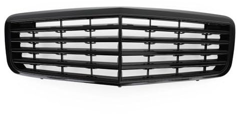 OGJFD Kühlergrill Frontstoßstange Glänzend Schwarz Grill Für Mercedes Für Benz Für W211 E350 E500 E63 2007 2008 2009 AMG Auto Autoteile Vorderen Grill