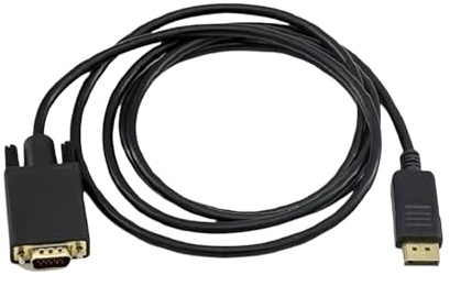 ZEPFJHE Cavo VGA a DisplayPort 1080P Computer DisplayPort Monitor Adattatore Maschio Cavo Maschio Per Monitor Proiettore Laptop Converter