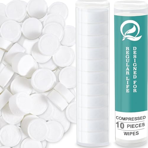Cptoion 200 Stück Komprimierte Handtücher, Handtuchpillen, 20 Boxen | Einweg Handtuchtabletten, Tragbare Handtuch Tabletten for Camping, Outdoor, Sport, Gesicht and Körper