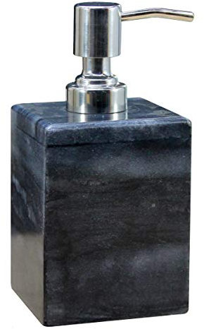 KLEO Marmor Steinseifenspender seifenspender Flüssigseifenspender - luxuriöse Badaccessoires-Kollektion - Marble Stone Soap Dispenser/Lotion Dispenser
