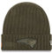 New Era Salute to Service Wintermütze - New England Patriots Oliv