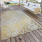 Paco Home In- & Outdoor Teppich Modern Shabby Chic Stil Terrassen Teppich Gelb, Grösse:80x250 cm