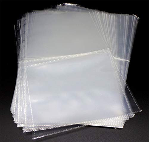 docsmagic.de 50 2-Pocket Album Pages 5 x 7 - Photo Postcard - 181 x 141 mm - 11-Hole - Ordnerseiten