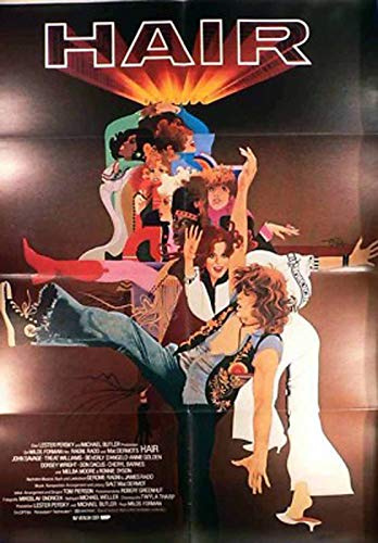 Hair - Milos Forman - Treat Williams - Filmposter A1 84x60cm gefaltet (2)