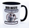 Der beste Schornsteinfeger heißt Wunschname Tasse mit Namen personalisiert Becher Geschenk Ausbildung Meister Prüfung bestanden Kaffeetasse Kaffeebecher Kaffeepott Handwerker Kollege Arbeit Zubehör