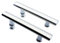 KEABATH 2 Pack Square Shower Door Handle with Plastic knobs Replacement for Shower Enclosure Shower Room Cabin Handle 145mm Hole to Hole Center