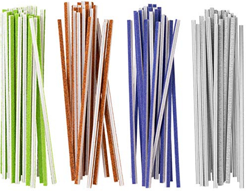Keystone 100 grobe Schleifzweig-Sortiment mit 4 verschiedenen, farbkodierten Schleifkörnungen.