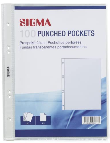 Sigma Prospekthüllen, DIN A5, 100 Stück