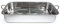 Tradineur - Bandeja de horno de acero inoxidable con grill y asas abatibles, fuente rectangular para asar con rejilla, rustidera de cocina, 30 cm