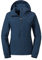 Schöffel Damen Jacket Lausanne L, Funktionsjacke mit Kapuze, wasserdichte Übergangsjacke mit Pack-Away-Tasche, dress blues, 38