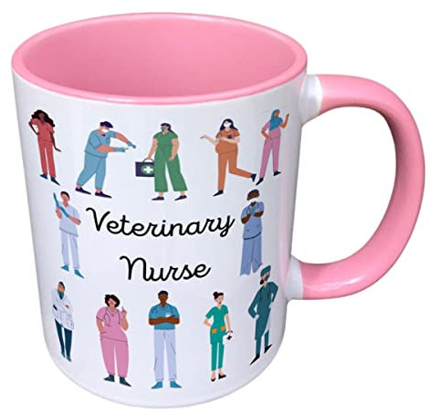 Vet Nurse Manager Career Mug - Vet Nurse Mug - Vet Nurse Career Mug - Vet Nurse Co-Worker Cup - Vet Nurse Job Mug - Vet Nurse Graduate Mug (Blue)