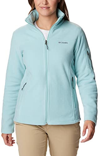 Columbia Fast Trek Jacket, Giacca In Pile Con Cerniera Intera Donna, Aqua Haze, Taglia XS