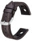 BISONSTRAP Rally Uhrenarmband 20mm, Uhrenarmbänder aus Leder für Herren, Schwarzer Kaffee mit Silberne Schnalle