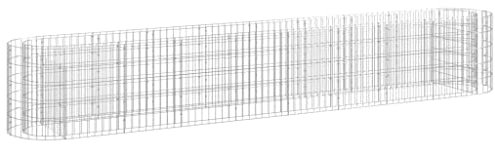 vidaXL Gabionen-Hochbeet Verzinktes Eisen 330x50x50 cm
