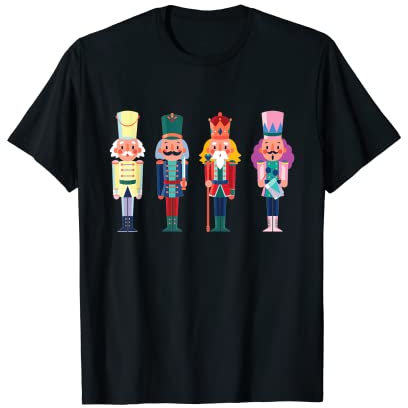 Nutcracker Squad Ballet Dance Matching Family Xmas Costume T-Shirt