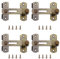 Lxoraziy 4 Stück Schieberiegel, Türriegel, Riegel Edelstahl Latch mit Schrauben, Edelstahl Gebürstet Bolzenriegel für Tor, Fenster, Schlafzimmer(Bronze)