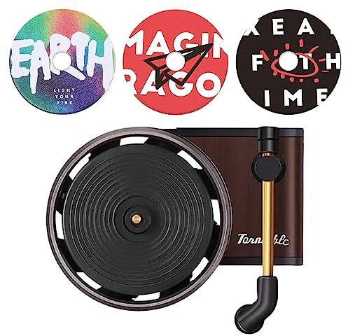 GIMOCOOL Ambientador de Coche Retro - Ambientador portátil para Coche con Tocadiscos - Difusor de Perfume de Tocadiscos, difusor de Aceite Esencial Reutilizable para Coche, difusor de aromaterapia