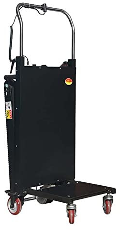 Patiententransportrollstuhl, Sackkarre, elektrischer Treppensteiger-Handwagen, Wagen, leistungsstarker, zusammenklappbarer Treppensteiger-Transportwagen mit 4 Rädern, motorisch, ba