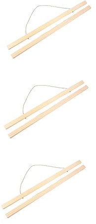 ABOOFAN 3 Stück Magnet-Scroll-Holzdübel Magnetischer Posterrahmen Sprühfarbe Für Holz Magnetischer Aufhänger Holz-Fotorahmen-Aufhänger -Wandaufhänger-Set