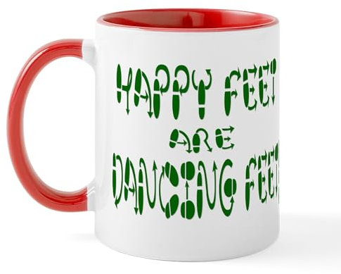 CafePress Happy Feet Dance! Mug 11 oz (325 ml) Ceramic Coffee Mug