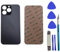 PeiDog Rückglas Ersatz für iPhone 13 Pro Rückglas Ersatz mit vorinstalliertem Kleber + Reparaturwerkzeug-Set (Graphit)