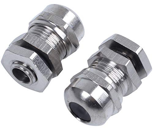 Rfeeuubft 2 pieces M8 waterproof voltage reduction cable gland for 2-5 mm cable wire