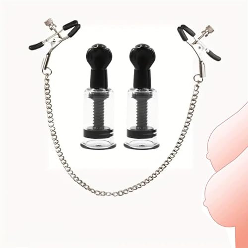 Tire-lait en verre avec pince de massage, jouet de jeu de stimulation de couple