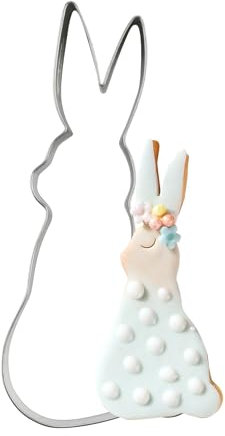 Dr. Oetker Ausstecher Hase Goldiges Ostern – Hochwertiger Weißblech-Ausstecher, 110x50x25 mm, Designed in Germany, Perfekt für Osterbäckerei