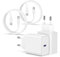iPhone 16 15 Ladegerät, 20W USB C Ladegerät für iPhone 16 15/16 15 Pro/16 15 Pro Max/16 15 Plus,2Pack USB C Schnellladegerät mit USB C Schnellladekabel 2M USB C Power Adapter Netzteil für iPad Pro/Air