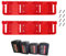 WOLGNKI Plastic Battery Organizer Mount Holder Fit for Milwaukee M18 Battery 2Packs