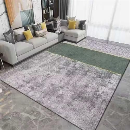 RUGMRZ Teppich Für Draußen Anti Rutsch Grauer grüner Schlafzimmerteppich Büroteppich waschbar Balkon Wasserfest 200X300CM