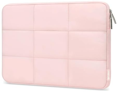 MOSISO Funda Tablet Compatible con 13 Pulgadas iPad Pro M4&iPad Air M2 2024, iPad Pro 12,9 Pulgadas M2 M1 6º 5º 2022-2018 con Magic Teclado&Smart Teclado Folio, Acolchada Rectangular Bolsa,Rosa