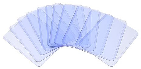 CIYODO 50 Stück Transparente Kartenhüllen Aus Pvc Doppelseitig Für Spielkartenhüllen Robust Und Praktisch