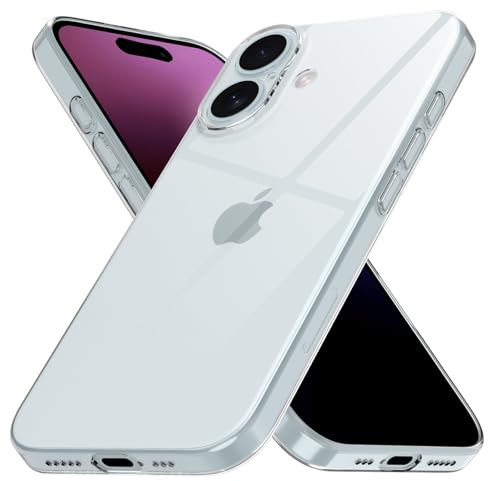 CELLBEE für iPhone 16 Hülle Case - Premium Slim Schutzhülle für iPhone, Extrem Dünn, Anti Kratzer, Schutz ohne Kompromisse, Clear - Durchsichtig