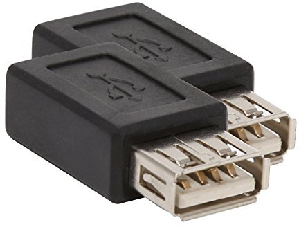 Loxyxbnh Adattatore da USB A femmina a USB femmina da USB 2.0 A femmina a USB B 5 pin femmina convertitore presa connettore