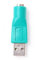 PS2 to USB Female to PS/2 Male Converter Adapter for Keyboard Mouse, One size, Keramik, other gemstones