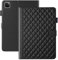 Vaitasy Custodia per iPad Air 13 2025/2024 iPad Pro 12.9 2022/2021/2020/2018 Business Pelle PU Tablet Cover per iPad Pro 12.9 6/5/4/3 Gen con Portafolio Supporto Funzione Nero