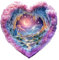 KaayeeWood Holzpuzzle Erwachsene, Visuell 3D Louise Lake,Valentinstag Unregelmäßige Einzigartige Puzzle,Holz Puzzle Mit Box Aus Holz Geburtstagsgeschenk für Erwachsene (3D Romantischer Stern, L)