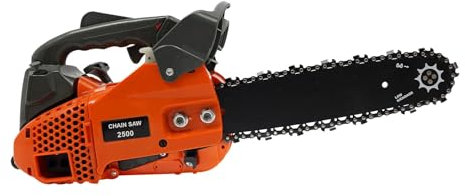 RjcdOPL Motosega a benzina a 2 tempi, 25,4 cc, 1,22 hp, 900 W 9000 rpm, lama per motosega 12 /30 cm, diametro massimo di taglio 30 cm, arancione