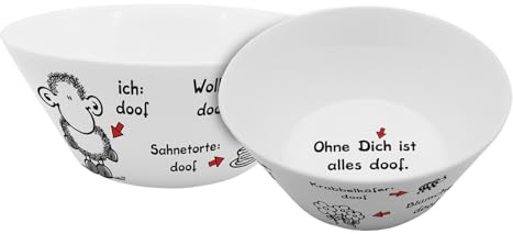 Gedalabels Müslischale Sheepworld Alles doof 400ml