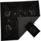 DECHOUS 2 Sets Decorative Tarot Cloth Velvet Bags with Drawstrings Tarot Supplies Plates Decorating Kit Dice Duvet Storage Bag Tarot Cards with Guide Book Tarot Book Classic Flannel Black