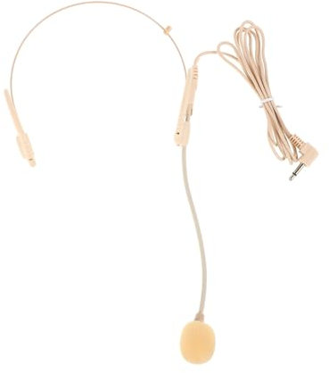 Toyvian Accessoires De Microphone De Scène Accessoires De Costumes Microphone Accessoire Faux Micro Fournitures De Fête De Musique Micro-Casque De Costume Faux Miirphone Blanche Plastique