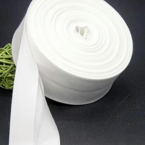 VICIYOO 30 mm x 5 Meter Baumwoll-Schrägband, einfarbig, DIY, handgefertigtes Nähmaterial, Stoff-Schrägband