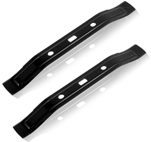 CDDCWZ 2 pièces 28 cm lames de tondeuse robot compatibles avec Stihl robot tondeuse RMI Viking MI 632 PC 632 P 632 C iMow lames de tondeuse robot lames de rechange en acier inoxydable (noir)