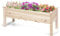 TANGZON Wooden Raised Garden Bed, Elevated Vertical Planter with Drainage Holes, Outdoor Rectangular Plants Herbs Vegetables Flowers Grow Box for Patio Yard Balcony (Natural, 119 x 42 x 51cm)