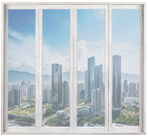 Fensterfolie Spiegelfolie 70 x 200 cm mit Uv-Schutz Und Hitzeschutz Statisch Haftend Sichtschutzfolie Selbstklebend Klebefolie für Büro Und Haus, Silber