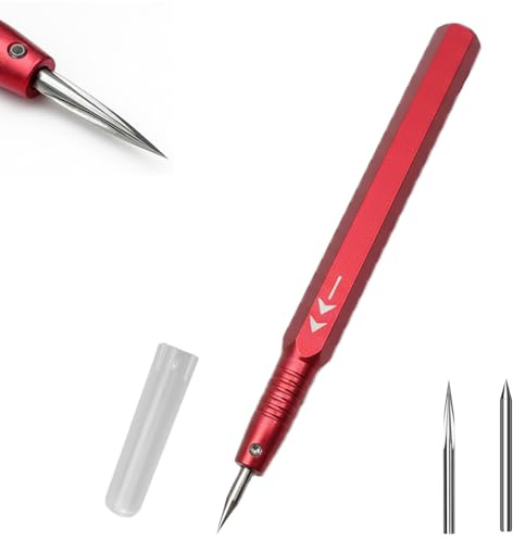 Magicrose Model Scriber Tool Set with Scribing needle &Triangular Scraper-Precision Panel Line Engraving Trimming tool for Gundam, RG Scale Models, Plastic & Resin Kits