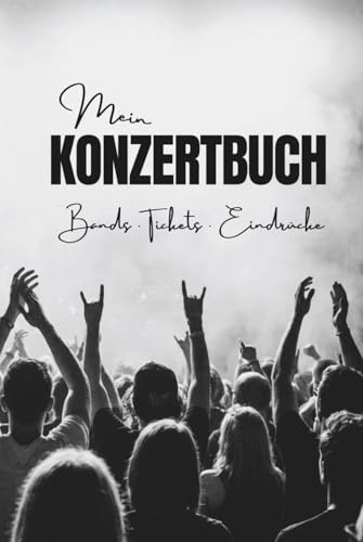 Konzerttagebuch A5 – Konzertbuch zum Ausfüllen & Einkleben von Tickets | Platz für 48 Konzerte | Konzertübersicht + Jahresrückblick: Konzerte festhalten & Tickets aufbewahren (Mein Konzerttagebuch A5)