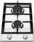 K&H® Domino 2 Zonen Edelstahl Gaskochfeld 30cm Erdgas Autark Eingebaut 2Z-KHSS